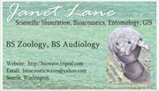business card for J. Lane
